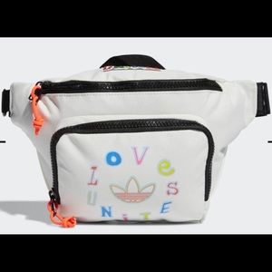 adidas brand love unites adjustable fanny pack